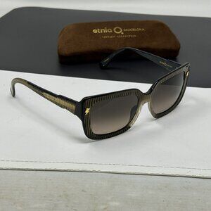 DAVID BOWIE ETNIA BARCELONA Sunglasses ZIGGY STARDUST BLACK GOLD Scratched Lense